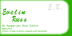 evelin russ business card